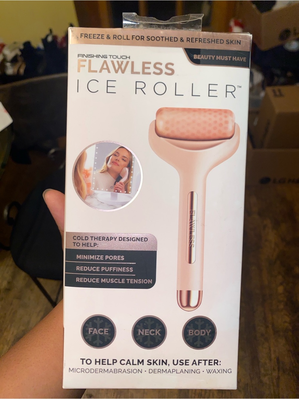 LAWLESS Ice Roller - Rose Gold & White